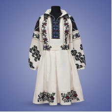 Embroidered dress "Night Flower"